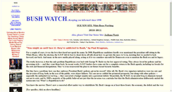 Desktop Screenshot of bushwatch.com